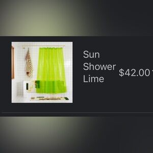 Lime Shower Curtain